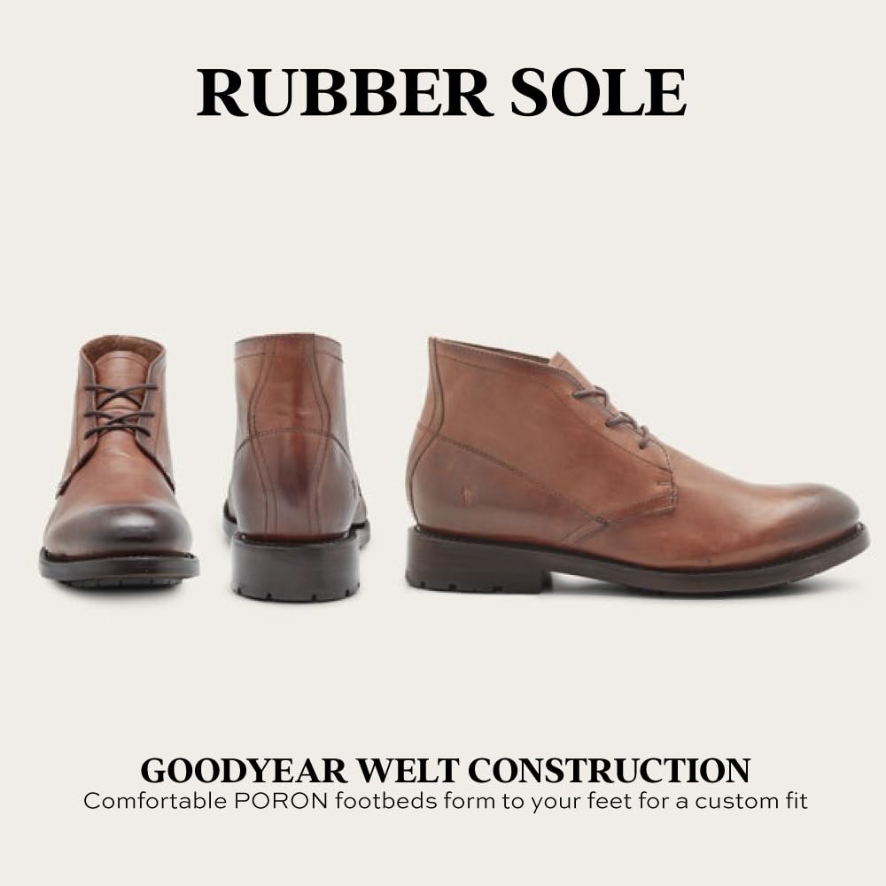 Frye Men's Bowery Chukka Boots, Cognac - 11 M