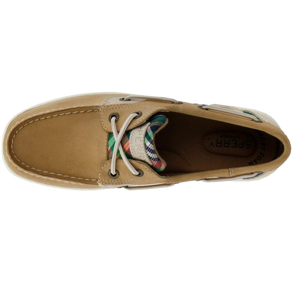 Sperry Bluefish Kick Back Linen/Kick Back Plaid 8.5 M (B)