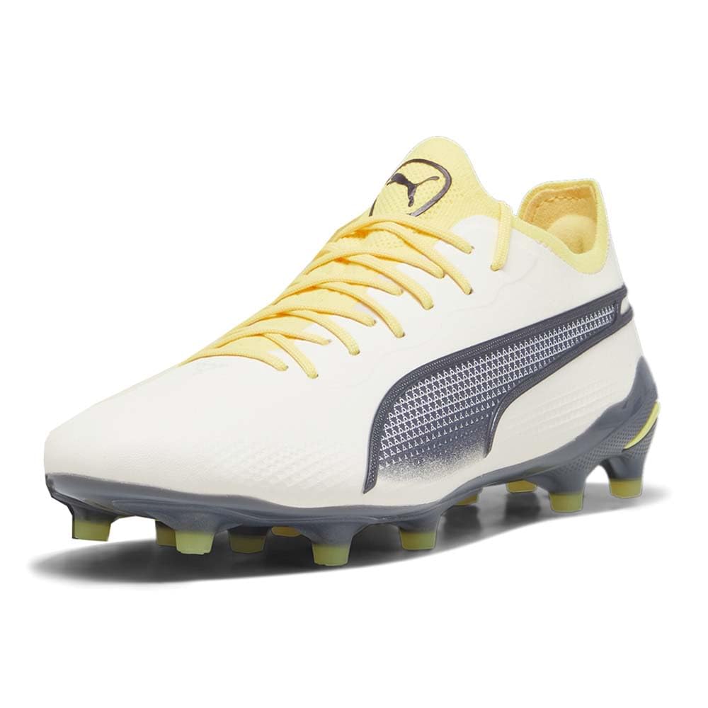 PUMA King Ultimate Firm Ground/Artificial Ground Alpine Snow/Asphalt/Yellow Blaze 9 D (M)
