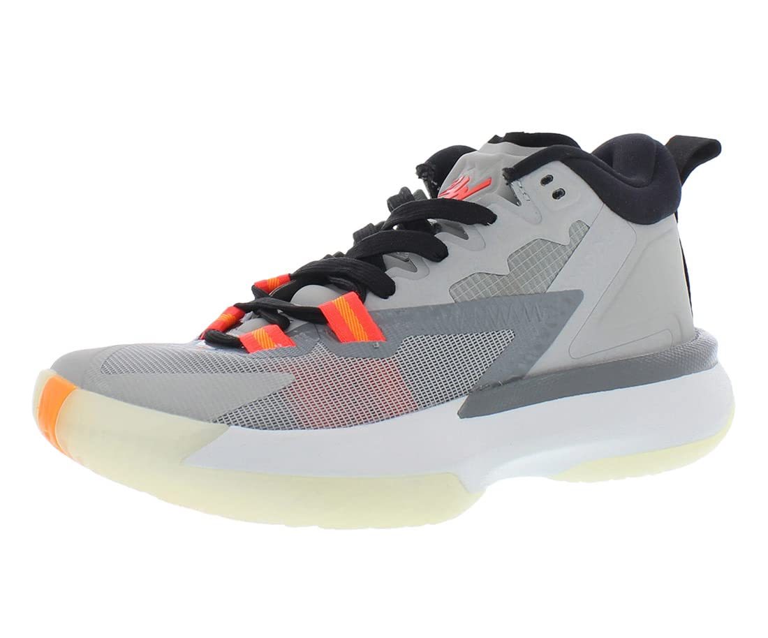 Nike Jordan Kids Zion 1 Basketball Shoe (6, Light Smoke Grey/Total Orange, Numeric_6)