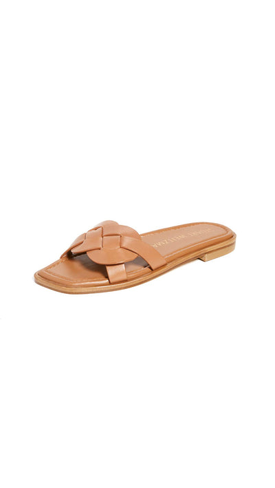 Stuart Weitzman Sierra Flat Sandal Tan 6.5 M