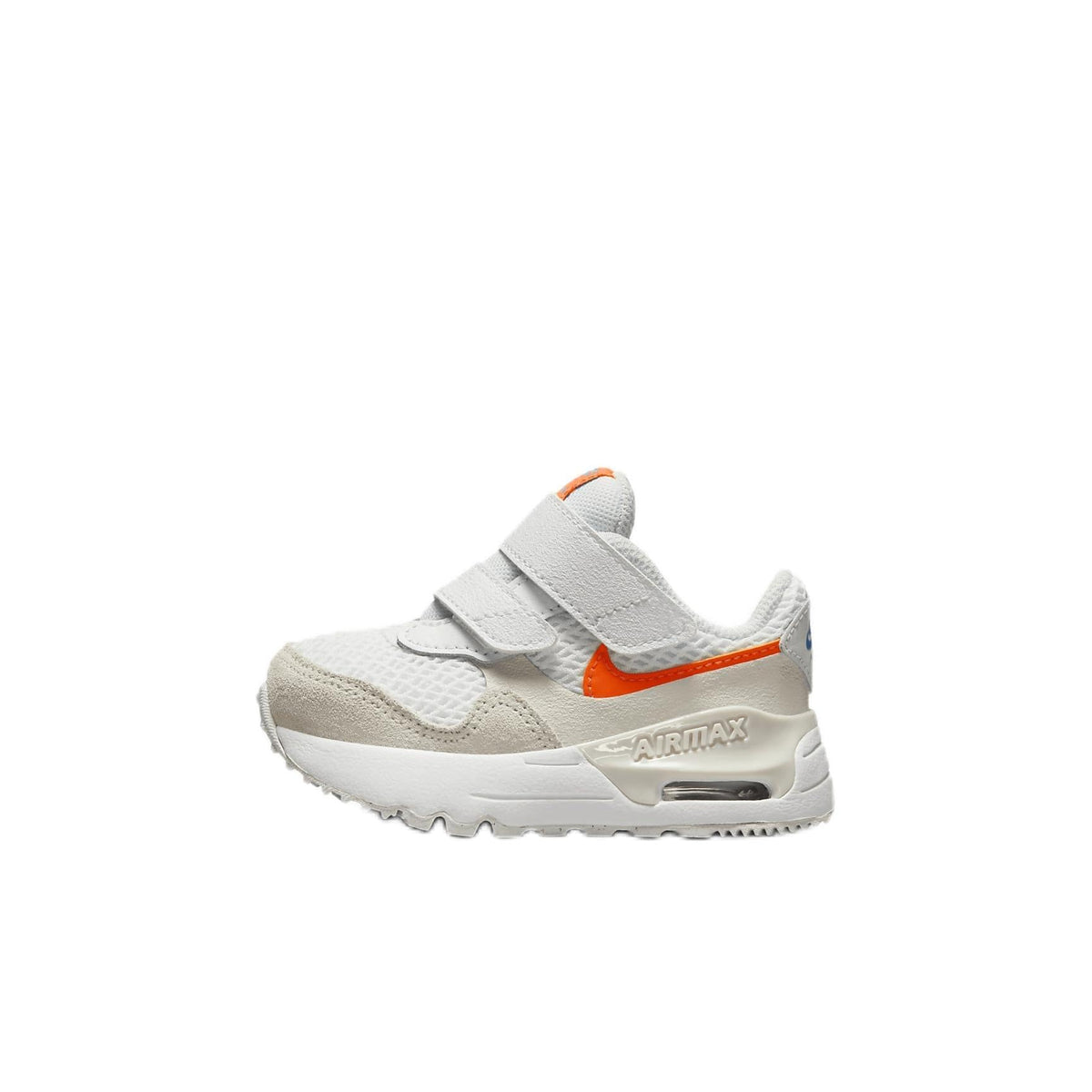 Nike Air Max SYSTM Baby/Toddler Shoes (DQ0286-114, White/Phantom/Photon Dust/Total Orange) Size 7