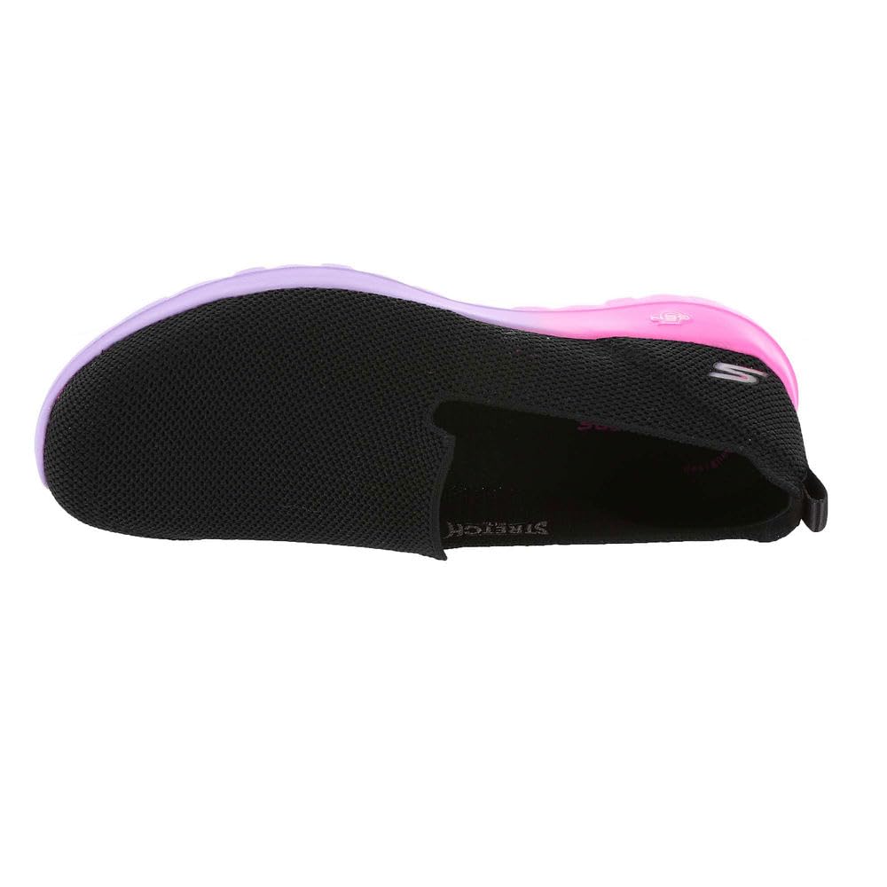 Skechers Women's Go Walk Joy Nalini Sneaker, Black/Multi, 10.5