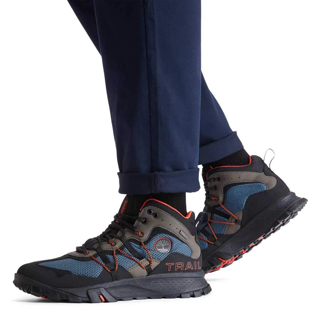 Timberland Garrison Trail Waterproof Mid Fabric Hiker Dark Blue/Black 11 D (M)