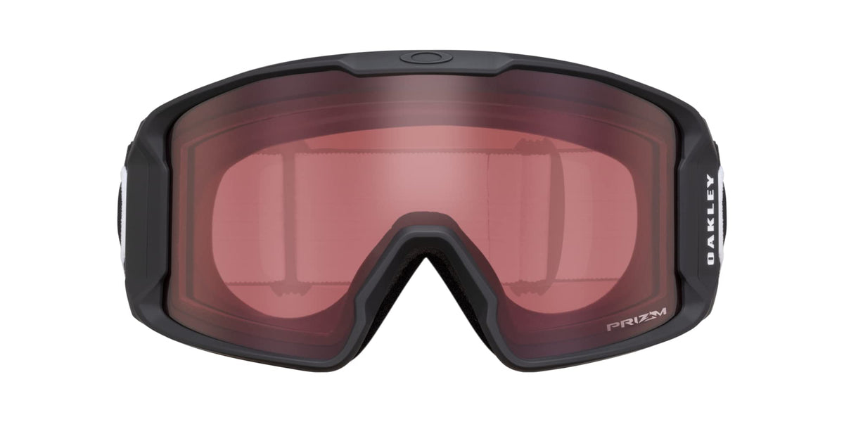 Oakley Line Miner L OO7070 Black w/Prizm Snow Rose Ski Goggles For Men For Women + BUNDLE with Designer iWear Eyewear Kit
