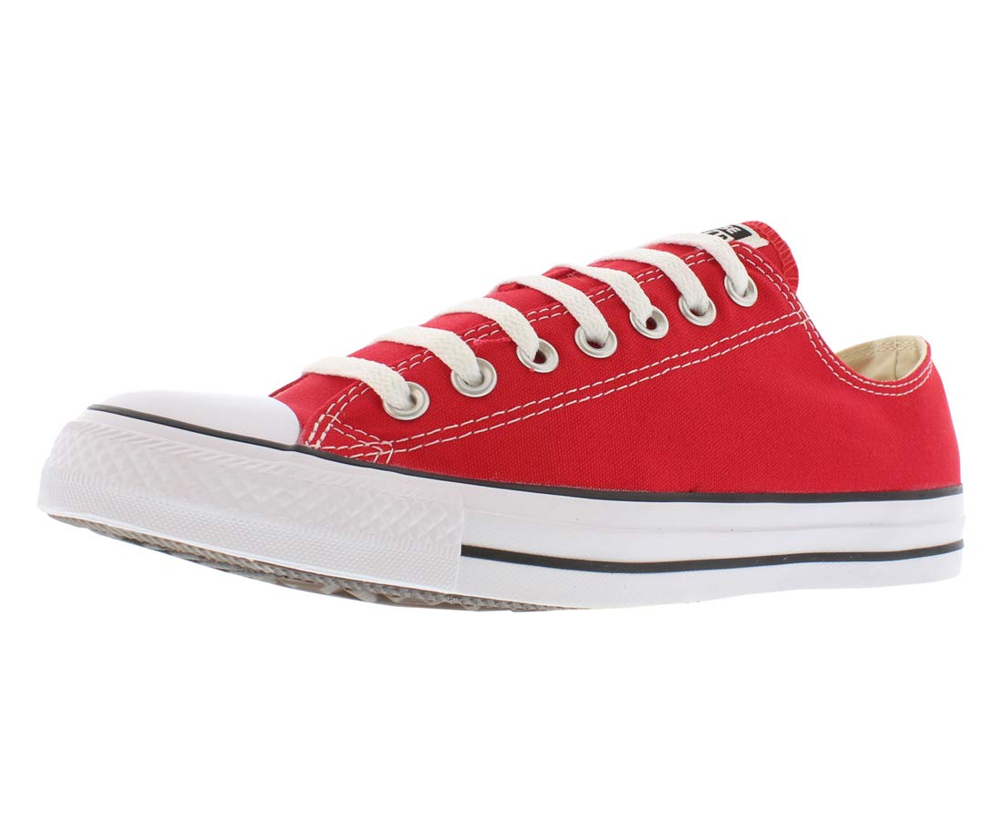 Converse Unisex Chuck Taylor All Star Low Top Sneakers Red, US Men's 8.5 / Women's 10.5