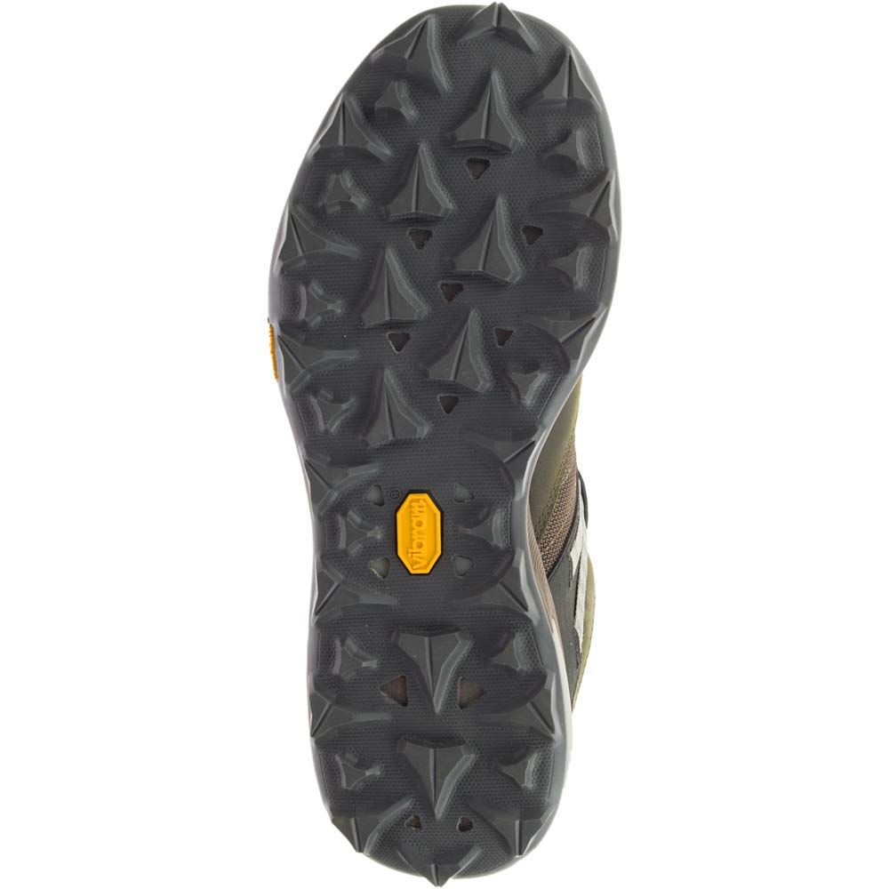 Merrell mens Zion Mid Waterproof Hiking Boot, Dark Olive, 7 M US