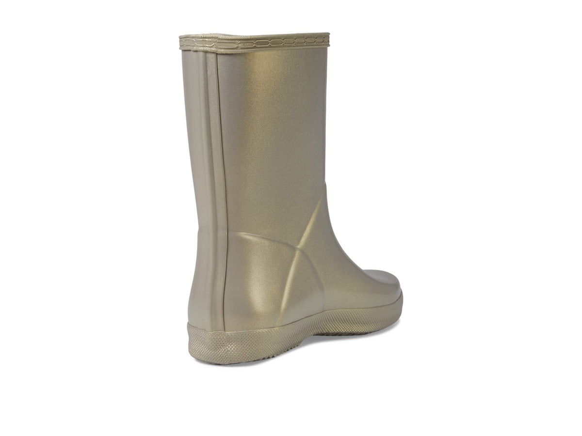 Hunter Little Kids Original First Classic Nebula Rain Boot, Pale Gold, 13