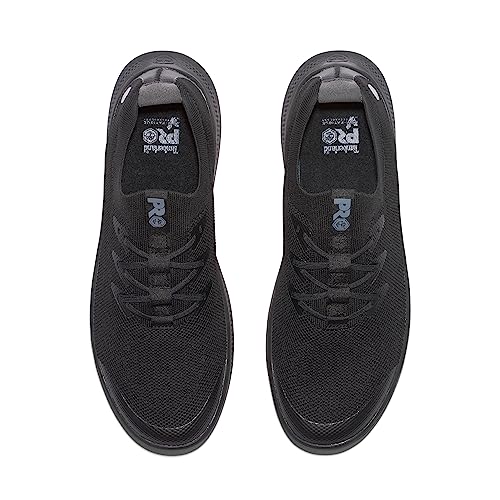 Timberland PRO Women's Solace Soft Toe Athletic Work Shoe, Black/Black, 6.5