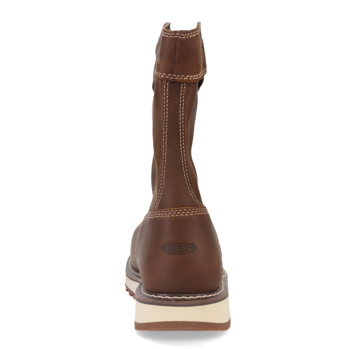 KEEN Utility Men's Cincinnati Wellington Composite Toe Wedge Pull On Work Boots, Belgian/Sandshell, 11