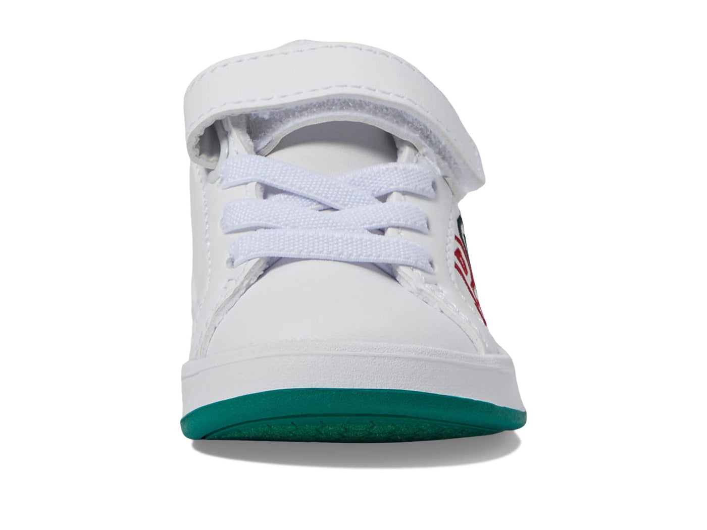 POLO RALPH LAUREN Baby Boy's Heritage Court II Graphic PS (Toddler) White Smooth/Navy/Green/Polo 6 Toddler M