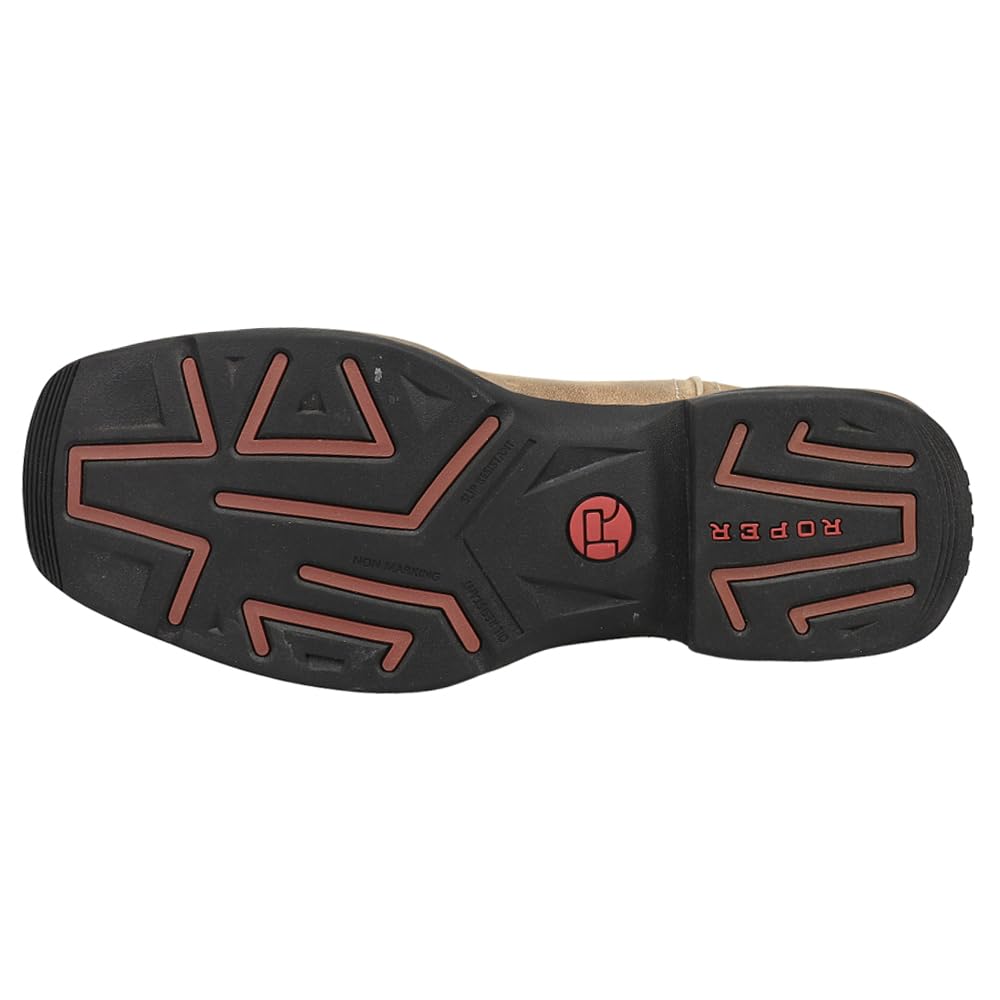 ROPER Mens Wilder II Square Toe Boots 14 D Tan