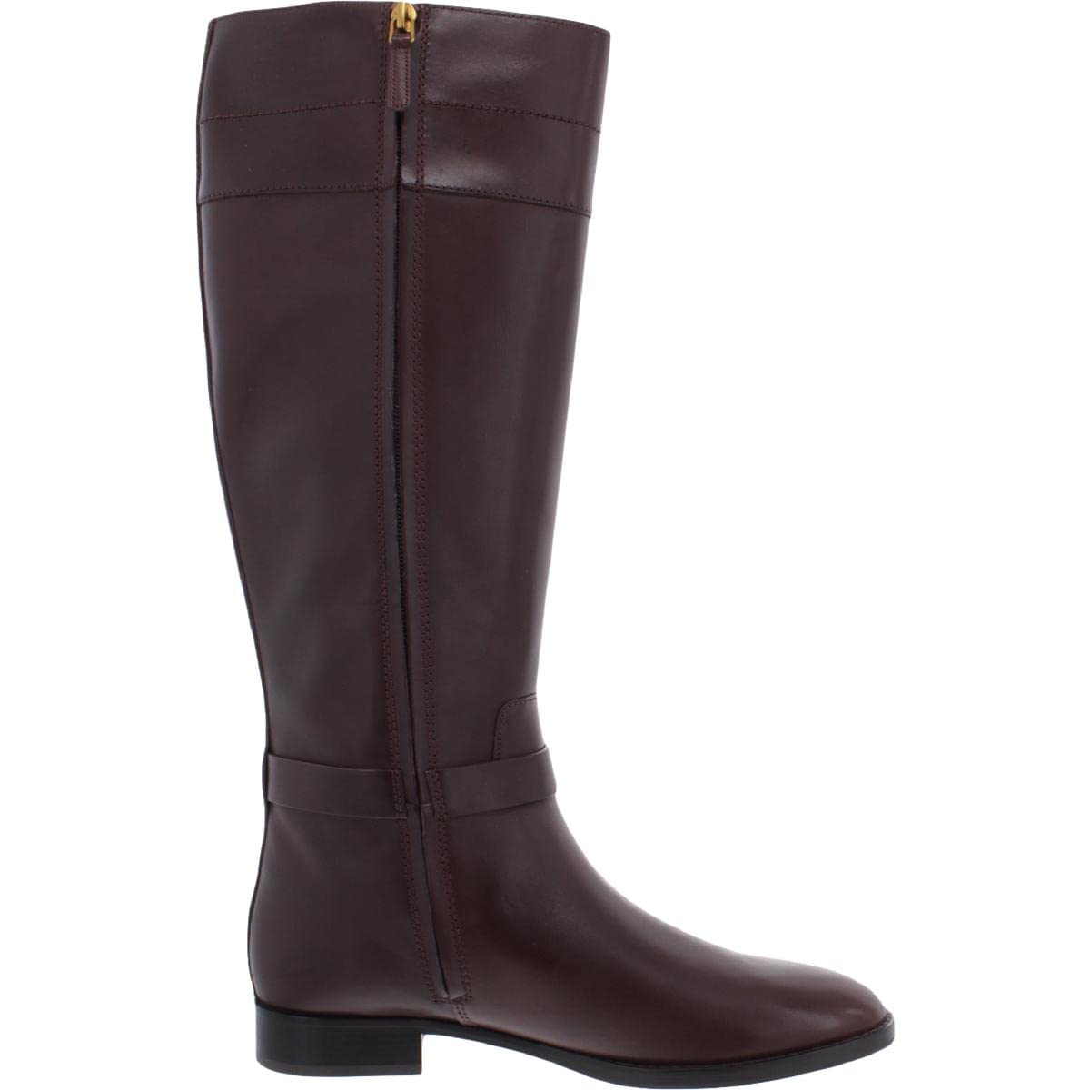 Tory Burch Womens Everly Leather Riding Knee-High Boots Brown 8.5 Medium (B,M)