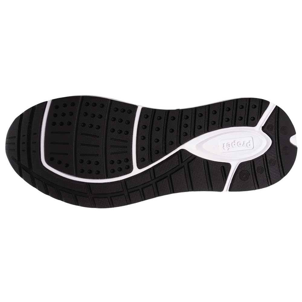 Propét mens Propét Ultra Sneaker, Grey/Black, 15 Wide US