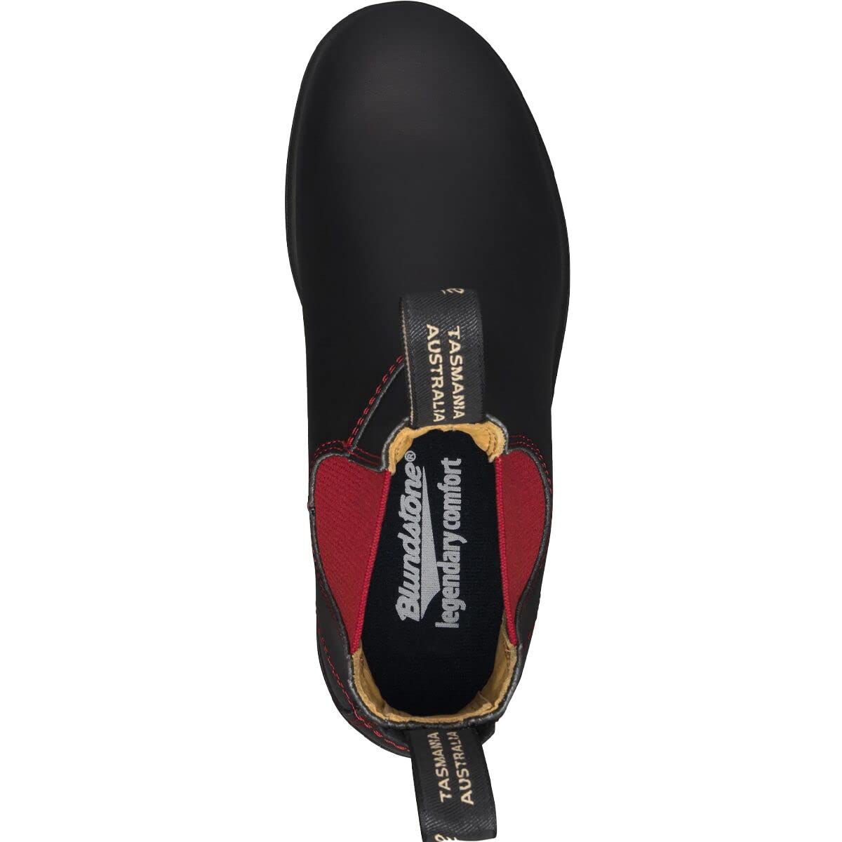 Blundstone Unisex Super 550 Series Black/Red Slip-On - 3.5 UK