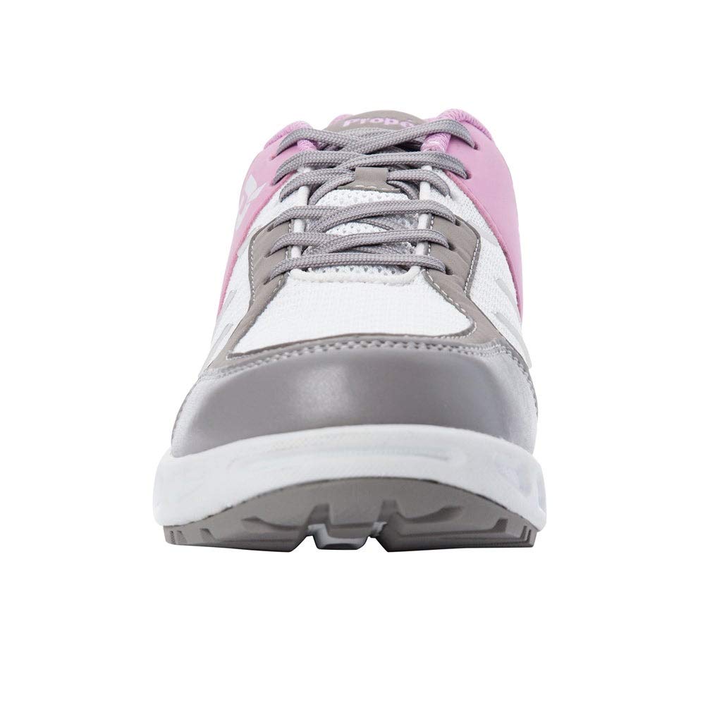 Propet Women's Matilda Shoe, White/Pink, 11 2E US