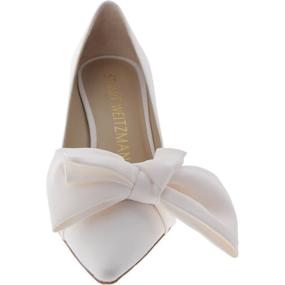 Stuart Weitzman Stuart Loveknot 75 Pump Ivory 9 B