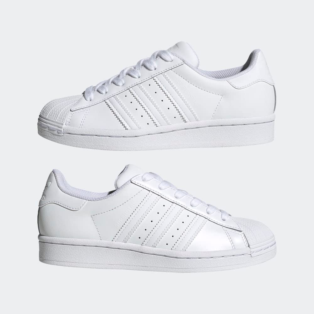 adidas Originals Baby Unisex's Superstar Sneaker, White, 5 infant US