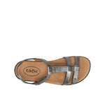 Taos Footwear Women's Trophy 2 Pewter Sandal 7 (M) US