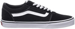 Vans Men's Ward Sneaker, Suede Canvas Black White, 16