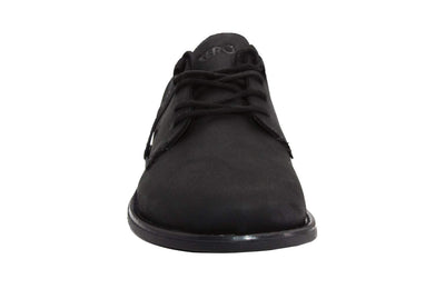 Xero Shoes Men's Alston Leather Dress Shoe - Lightweight Barefoot-Friendly, Black, 10.5