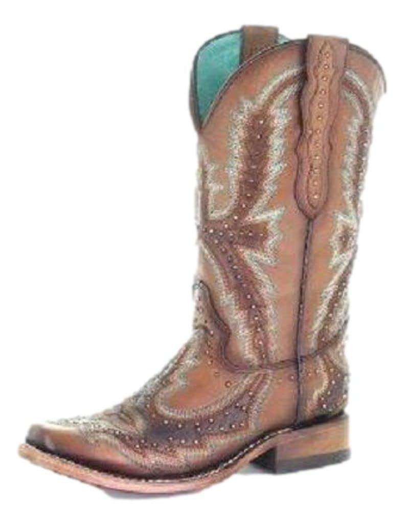 Corral Boots C3688 Tan 8 B (M)