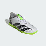 adidas Predator Accuracy.4 Indoor Footwear White/Core Black/Lucid Lemon Men's 12 Medium