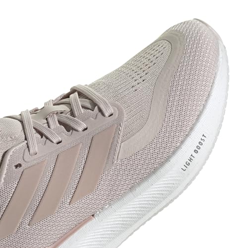adidas Women's Pureboost 5 Running Sneaker, Putty Mauve/Sandy Pink Met./Sandy Pink, 6.5
