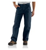 Carhartt Men's Washed Duck Work Dungaree Pant, Midnight, 33W X 34L