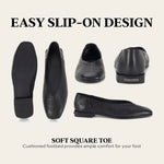 Frye Women's Claire Flat, Black - 7.5M