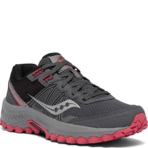 Saucony Women's Excursion TR14 Trail Running Shoe, Charcoal/Coral, 5