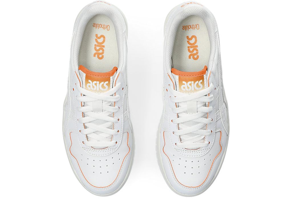 ASICS Women's Japan S PF Sportstyle Sneaker, 7, White/Orange Lily