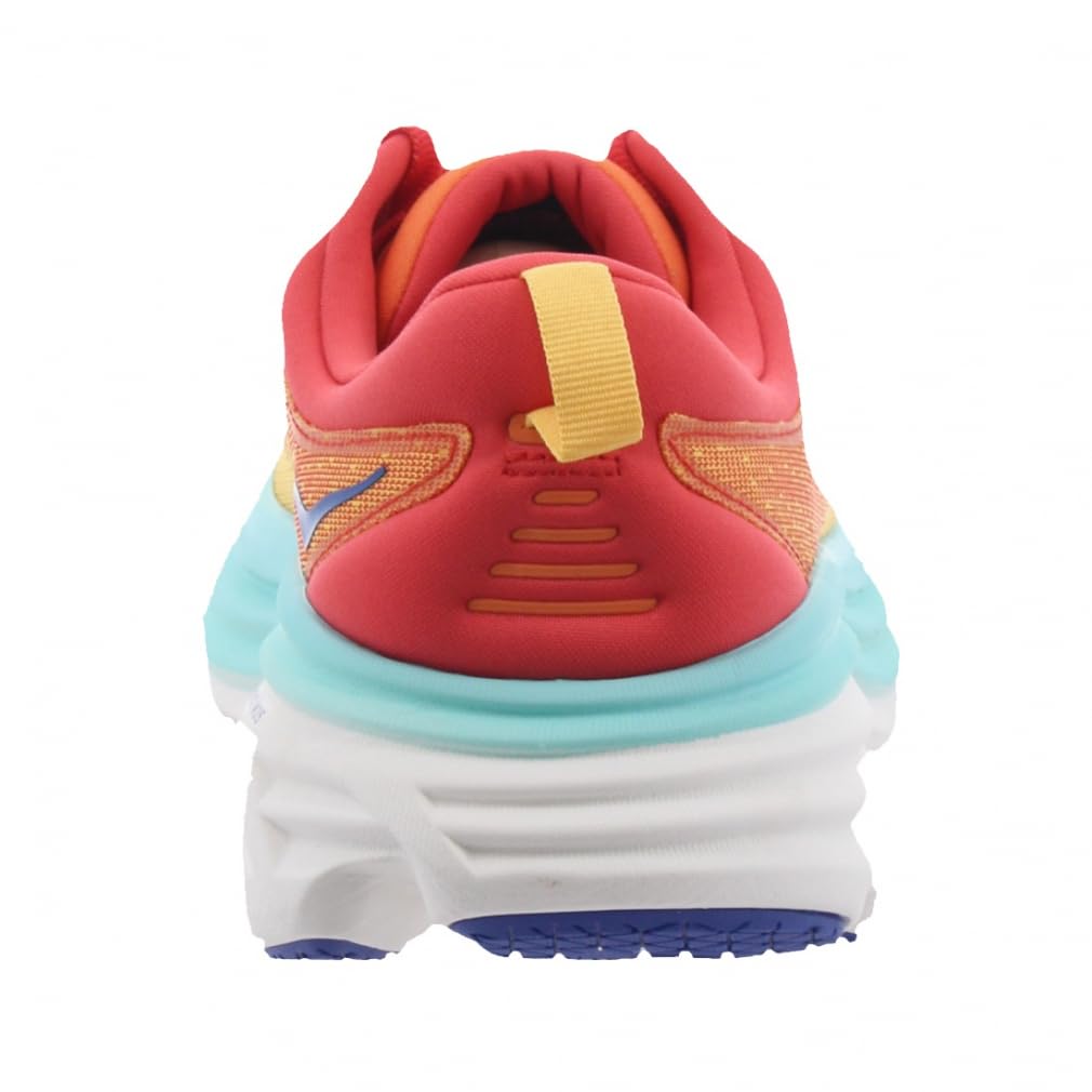 HOKA ONE ONE Mens Bondi 8 Textile Cerise Cloudless Trainers 10 US