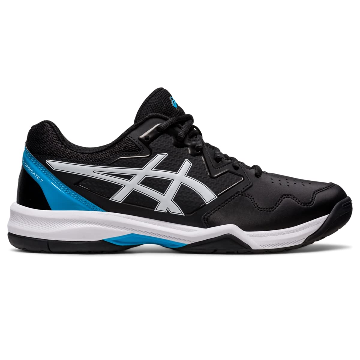 ASICS Gel-Dedicate 7 Black/Island Blue 8.5 D (M)
