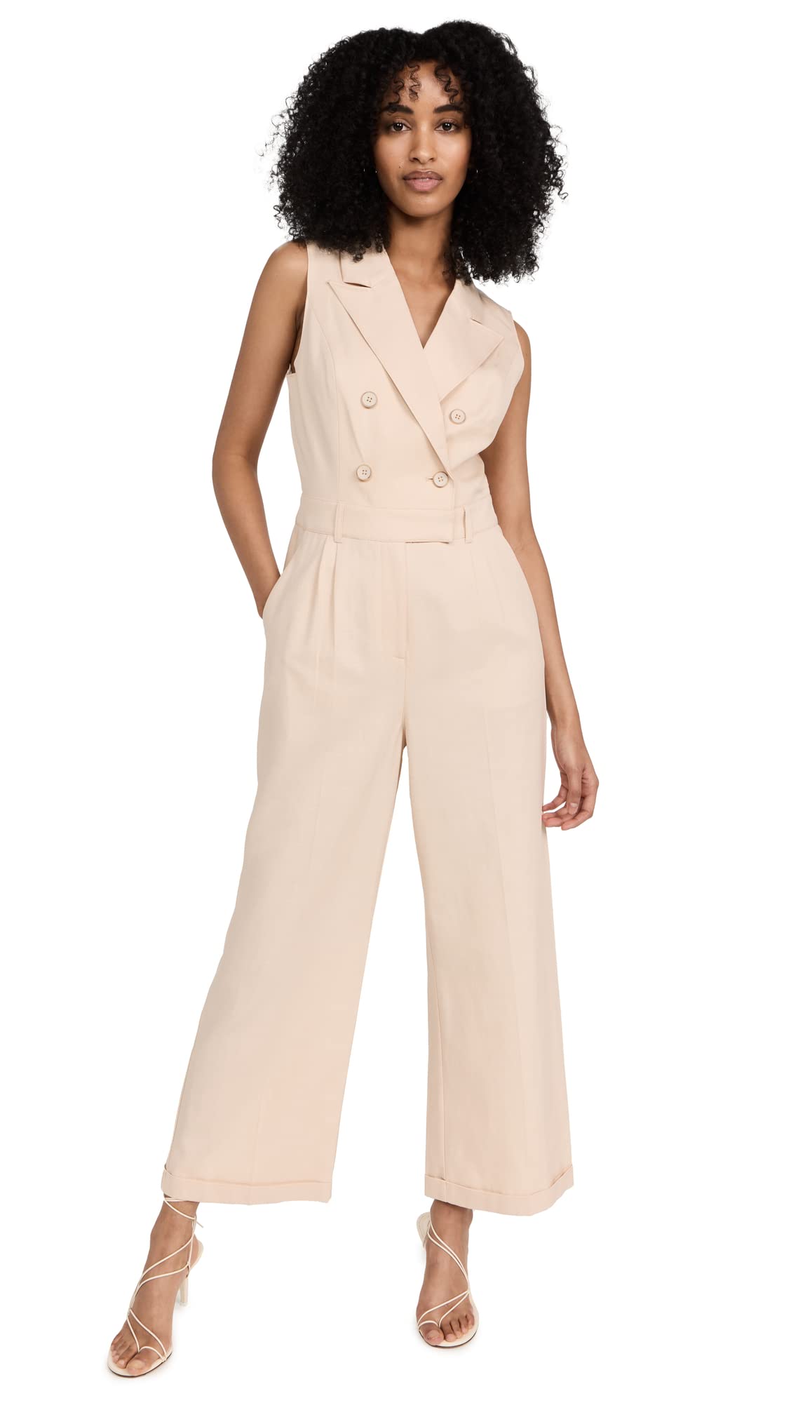 PAIGE Women's Arcana Jumpsuit, Ecru, Off White, 6