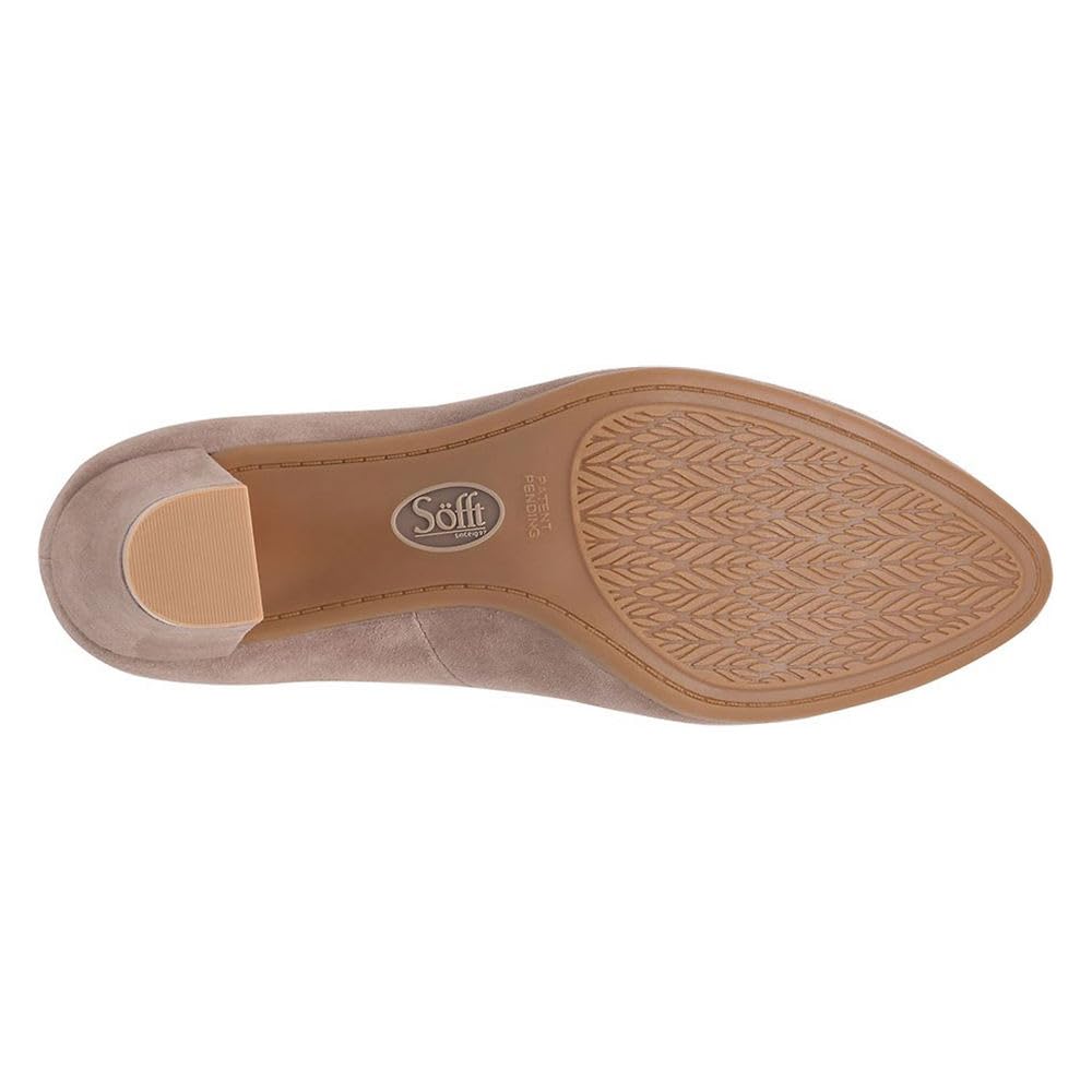 Sofft® Parisa Pumps for Women – Ideal for Evening Events - Leather Upper and Insole – Slip-in Closure 10 Stone
