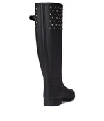 Hunter Refined Tall Stud Cuff Boot Black 11 M