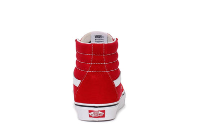 Vans Unisex Sk8-Hi Racing Red/True White Sneaker - 7.5