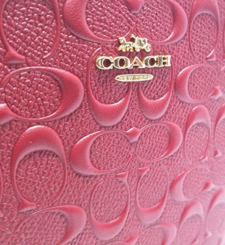 Coach Women's Mini Camera Bag (Signature Leather - Cherry)