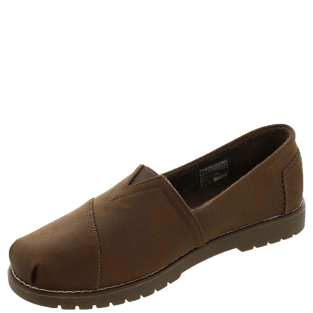 Skechers BOBS Womens Chill Lugs-Urban Spell Loafer, Brown, 7.5