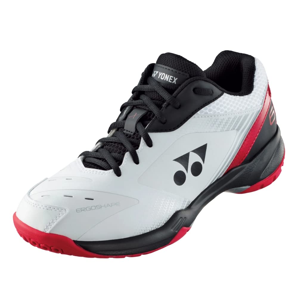 YONEX Power Cushion 65 X3 Men's Indoor Court Shoe (White/Red) (8.5)