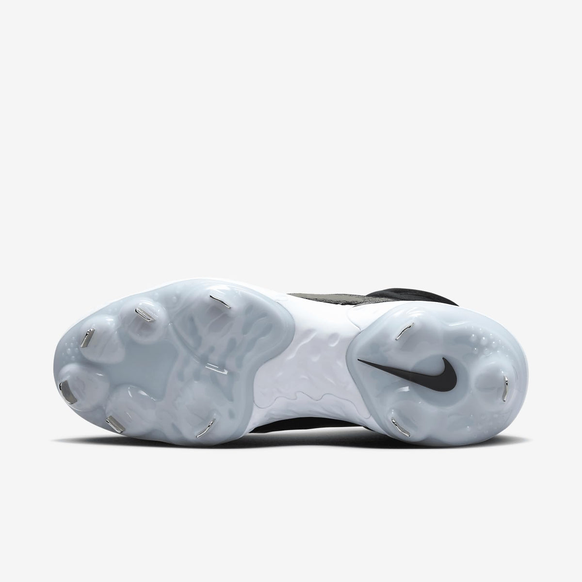 NIKE Alpha Huarache Elite 4 Mid Mens FD2744-101 (White/Black-Blue), Size 12