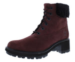 Timberland Women's Kinsley 6" Waterproof Boot, Burgundy Nubuck, 7.5