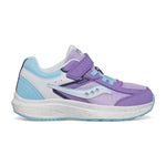 Saucony Cohesion KDZ A/C Sneakers (Little Big Kid), Purple/Blue, 3.5 US Unisex