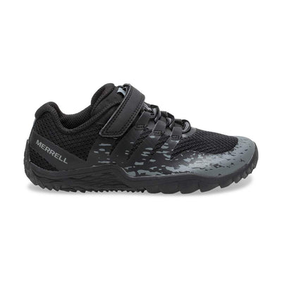 Merrell Trail Glove 5 Alternative Closure Hiking Sneaker, Black, 1.5 US Unisex Big Kid