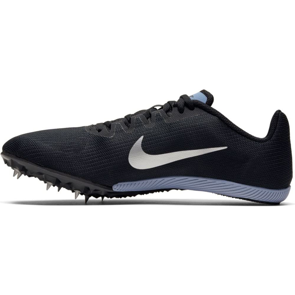 Nike Zoom Rival M 9 Mens Track Spike (Black/Metallic Silver-Indigo Fog, Numeric_10)
