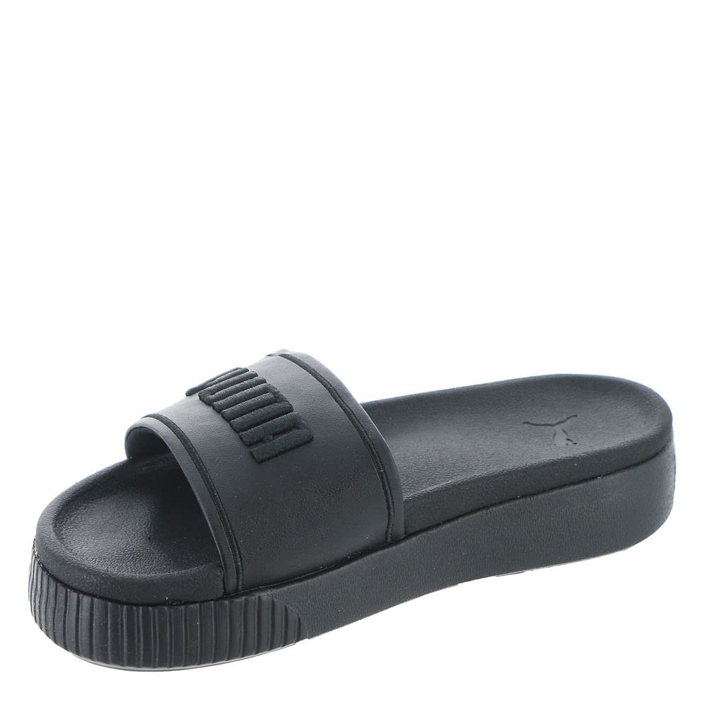 PUMA Platform Slide Sandal Womens Sandal 8 BM US Black