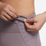 Nike Women's One Luxe Mid Rise 7/8 Laced Legging (Purple Smoke, X-Small)