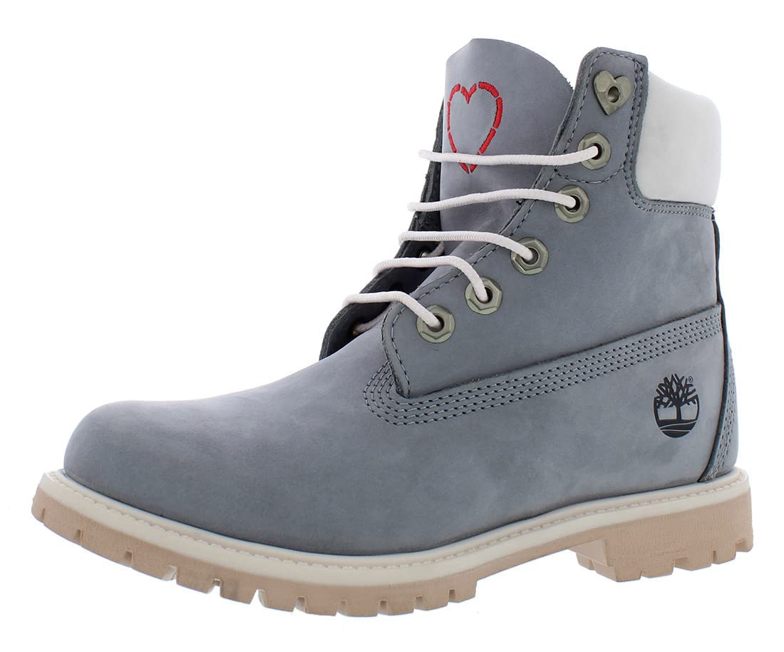 Timberland 6 Premium Boot Medium Grey Nubuck Love 6.5 B (M)