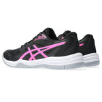 ASICS Women's Upcourt 5 Volleyball Shoes, 6, Black/HOT Pink